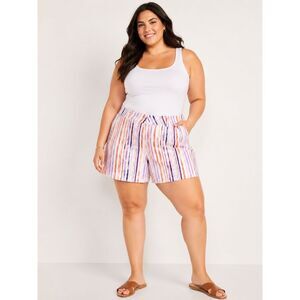 Isaac Mizrahi New York Women's Shorts Size 12 White Striped Casual Like New